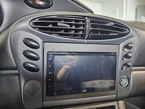 JVC touchscreen car stereo installed in a vehicle by D & B Sales in Fort Wayne