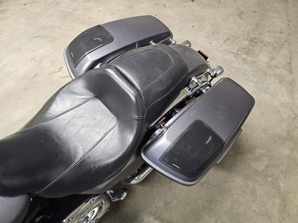 Rockford Fosgate motorcycle speaker installation by D & B Sales in Fremont