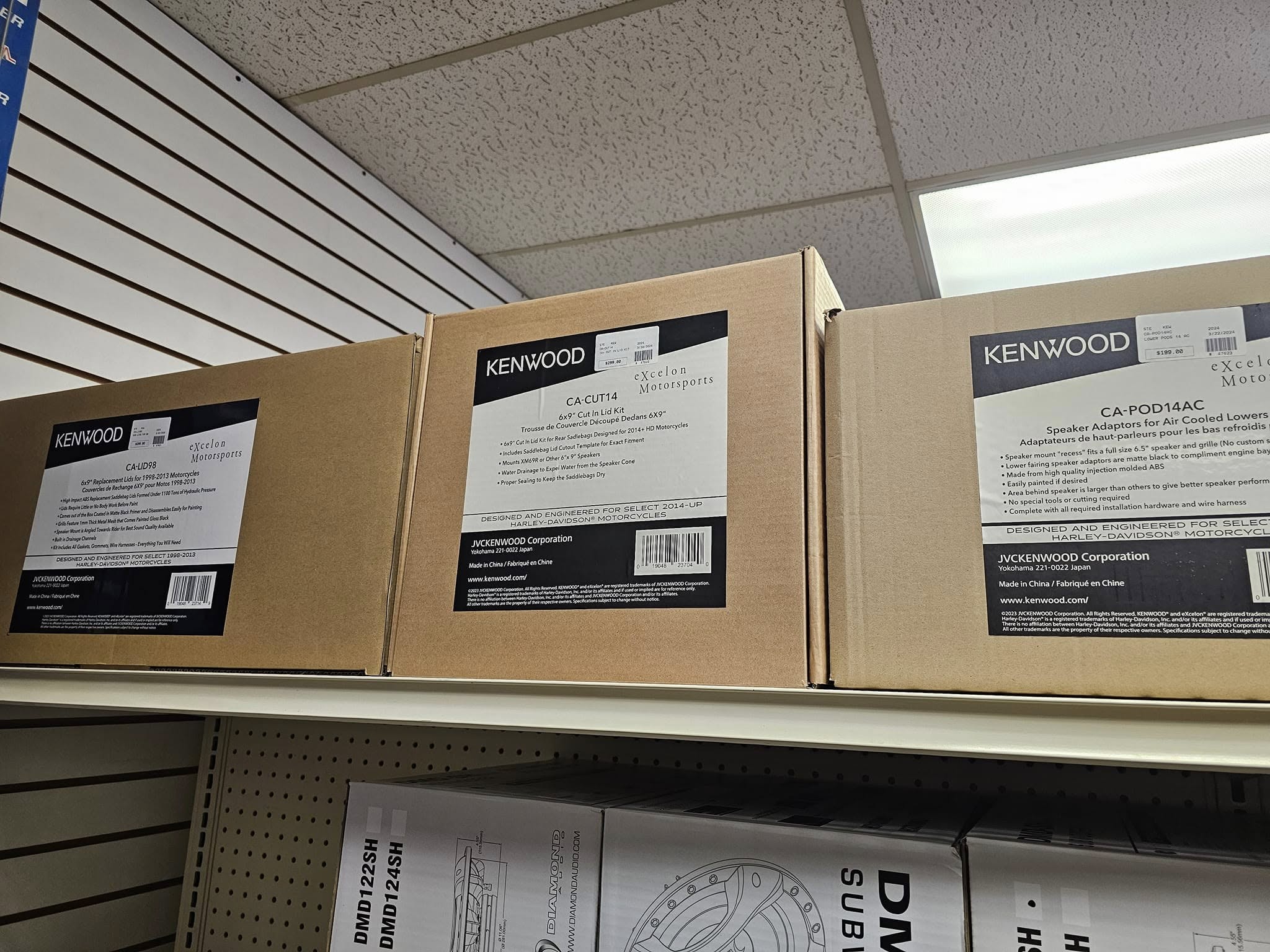 Kenwood motorcycle and powersports audio equipment
